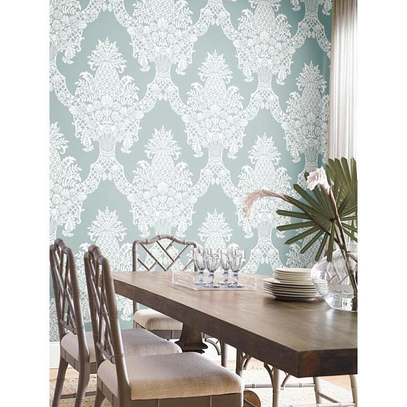 Обои York DM4973 Pineapple Sea Blue