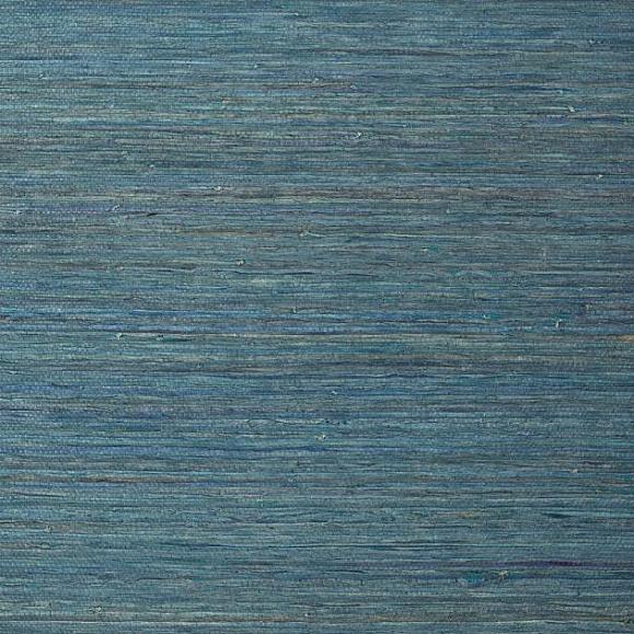 Обои Thibaut T24066 Raffia Palm Peacock Blue