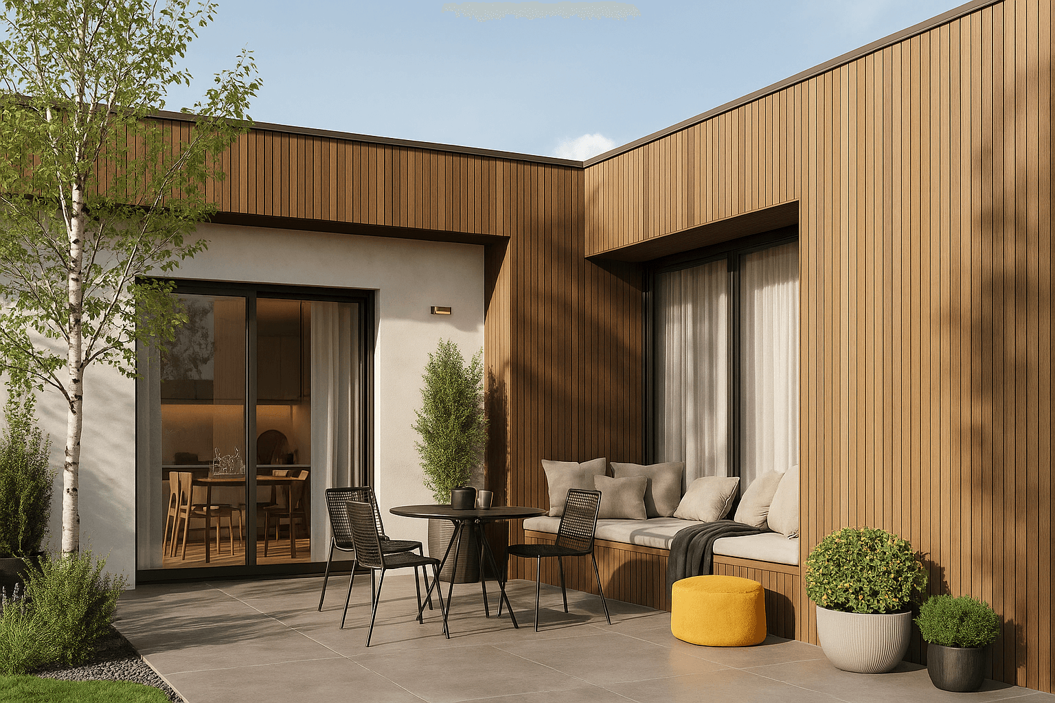 Фасадная реечная панель ДПК Holzhof Эко / Eco 219*24*3000мм, Коричневый