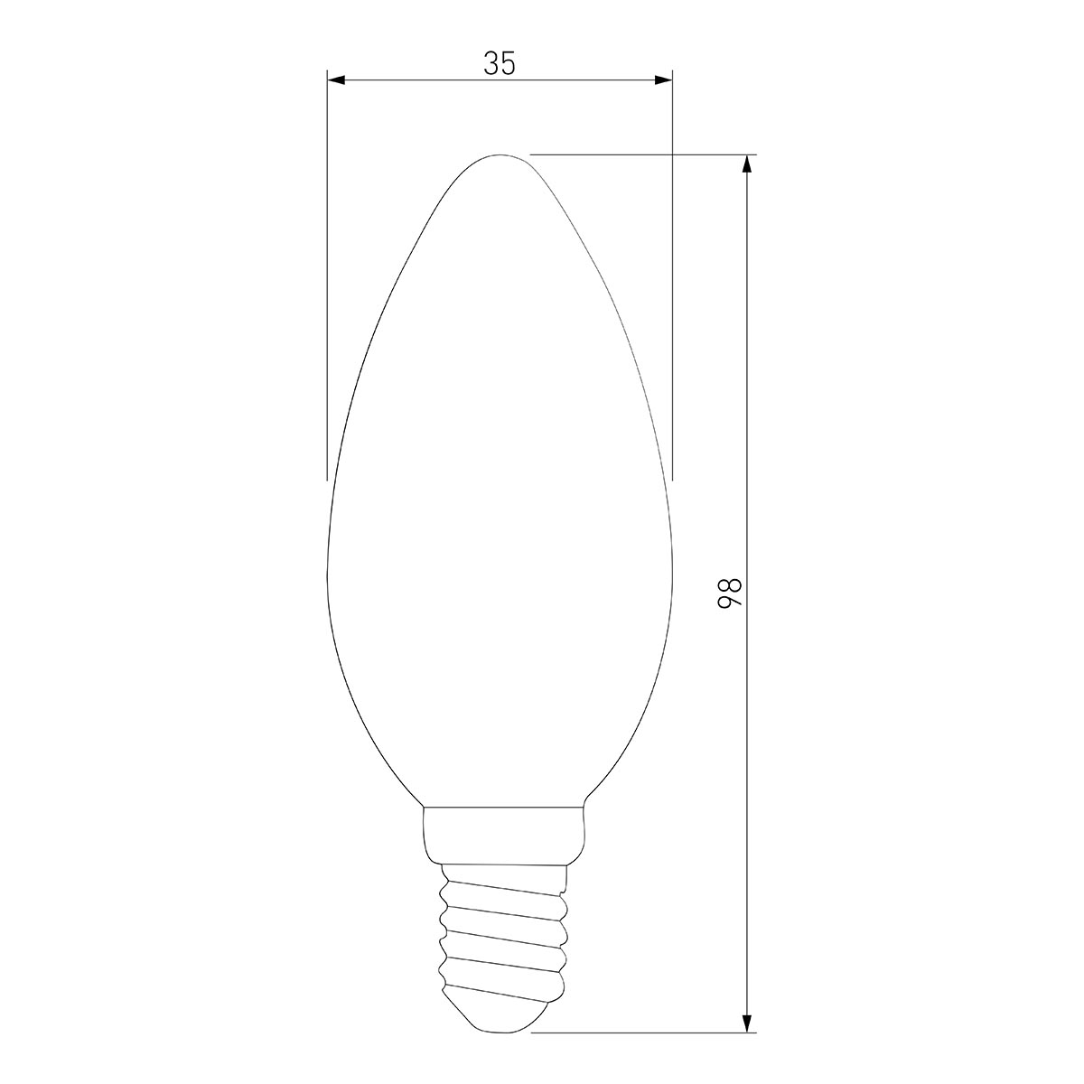 Лампа светодиодная филаментная Elektrostandard BLE1427 E14 9W 4200K матовая 4690389151262