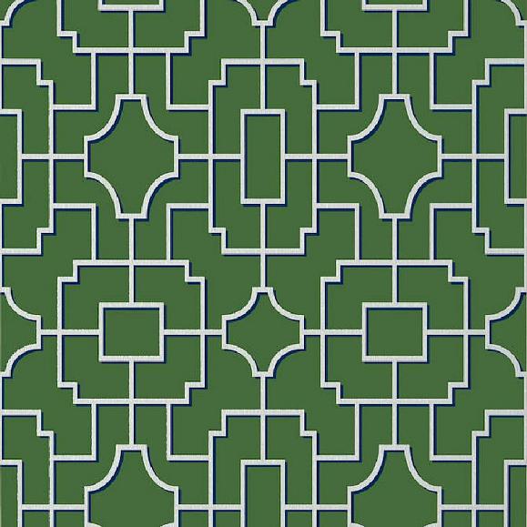 Обои Thibaut T20874 Fretwork Emerald