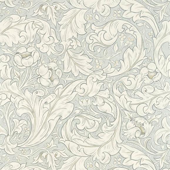 Обои Morris 216554 Pure Bachelors Button Grey Blue