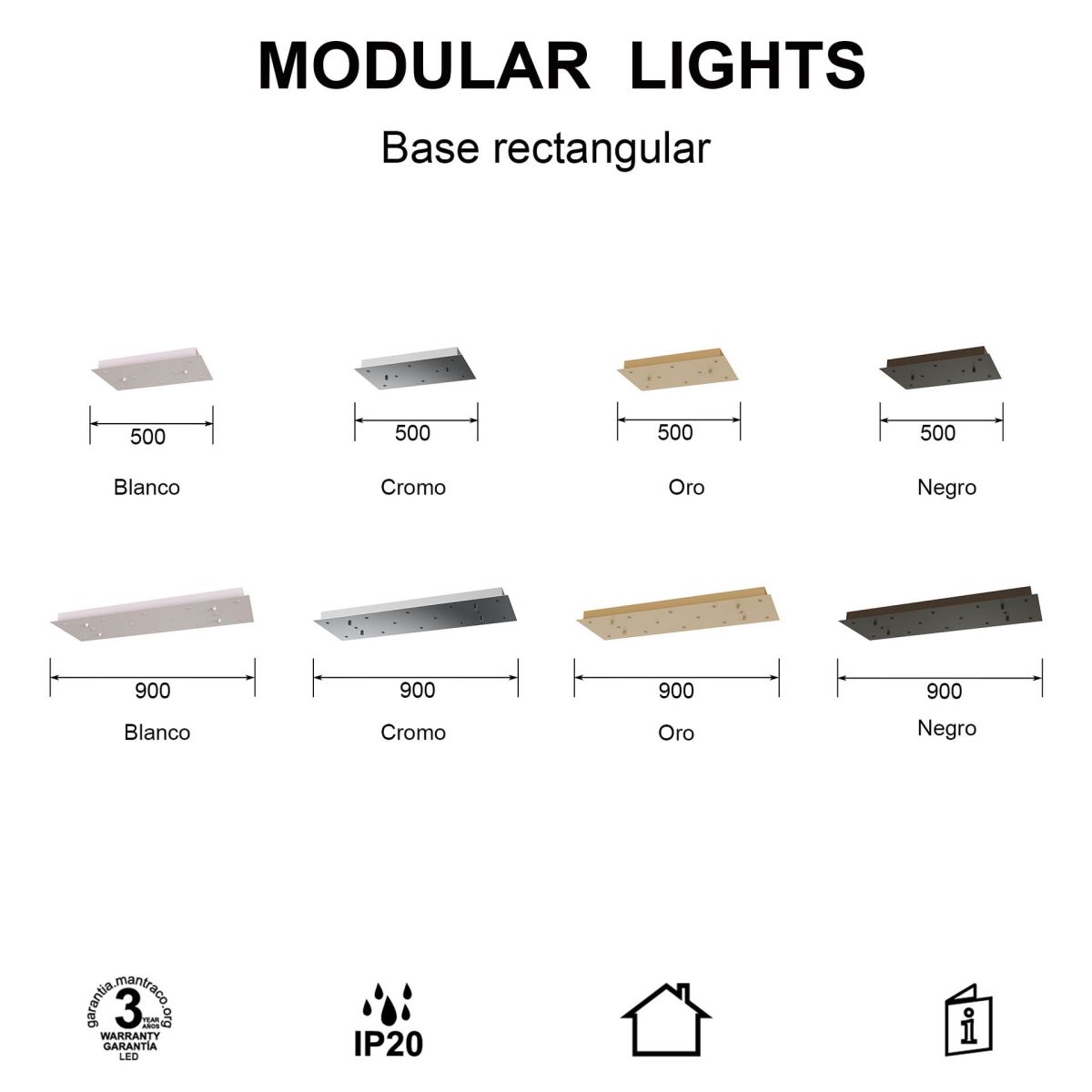 Основание потолочное 8L Mantra Modular Light Florones 9388