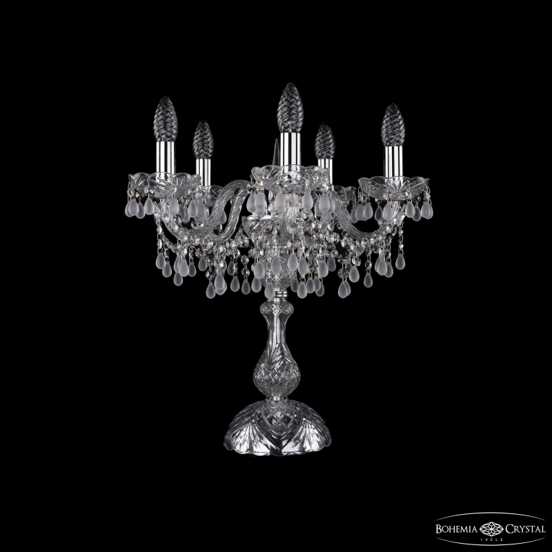 Настольная лампа Bohemia Ivele Crystal 1410L/5/141-47 Ni V0300