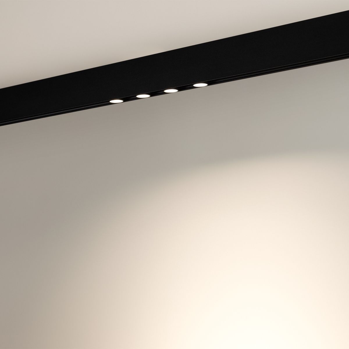 Трековый магнитный светильник Arlight MAG-ORIENT-KRATER-L195-12W Warm3000 (Черный, 25 deg, 48V) (IP20 Металл) 035582(1)