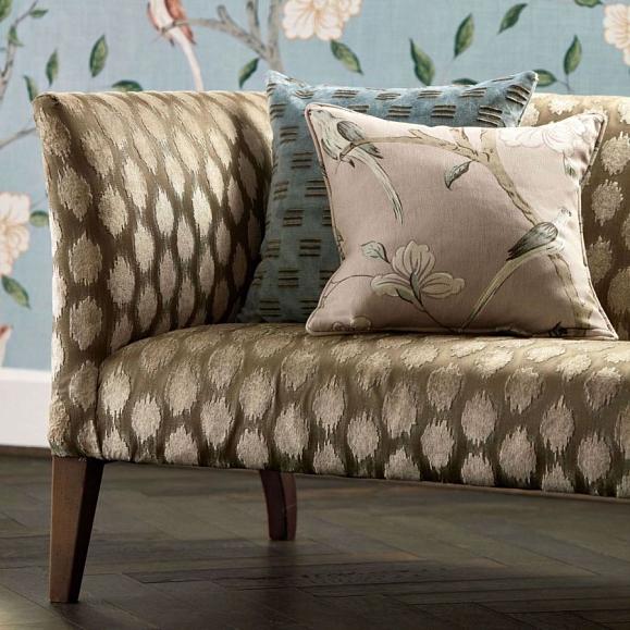 Обои Zoffany 313047 Eleonora Print Stockholm Blue