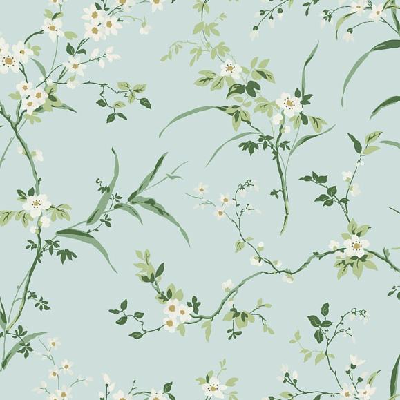 Обои York BL1742 Blossom Branches Spa Blue