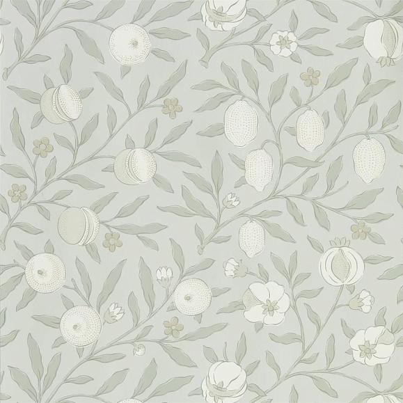 Обои Morris 216540 Pure Fruit Grey Blue