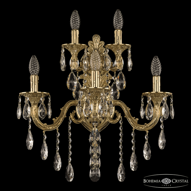 Бра Bohemia Ivele Crystal Florence 7101B15/3+2/210 B G