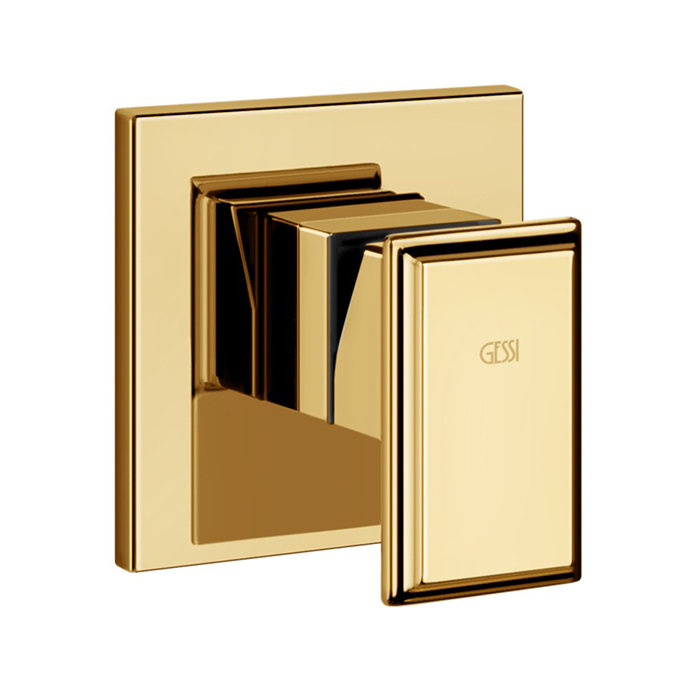 Gessi Eleganza Смеситель для ванны/душа, встраиваемый, цвет: золото
