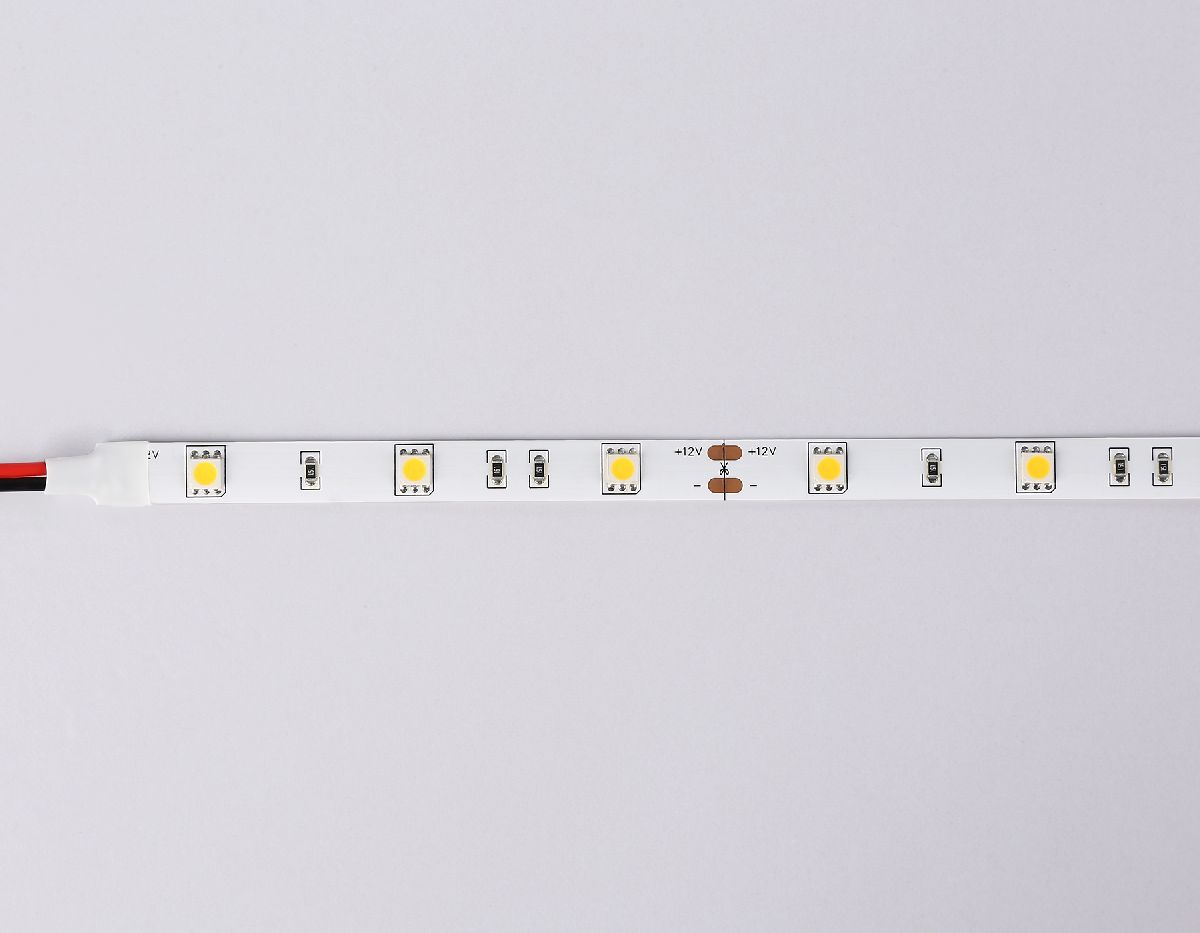 Светодиодная лента Ambrella Light LED Strip 12В 5050 7,2Вт/м 3000K 5м IP20 GS1801