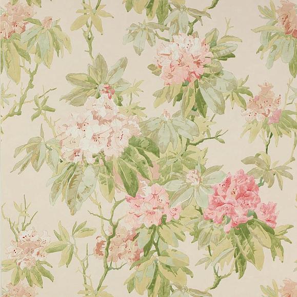 Обои Colefax and Fowler W7006-02 Mereworth Red/Greenп