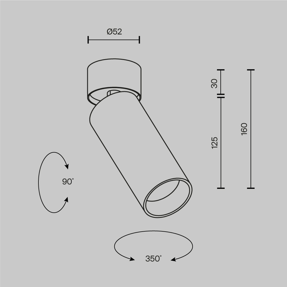Спот Maytoni Technical Focus Led C055CL-L12W3K-SS-W