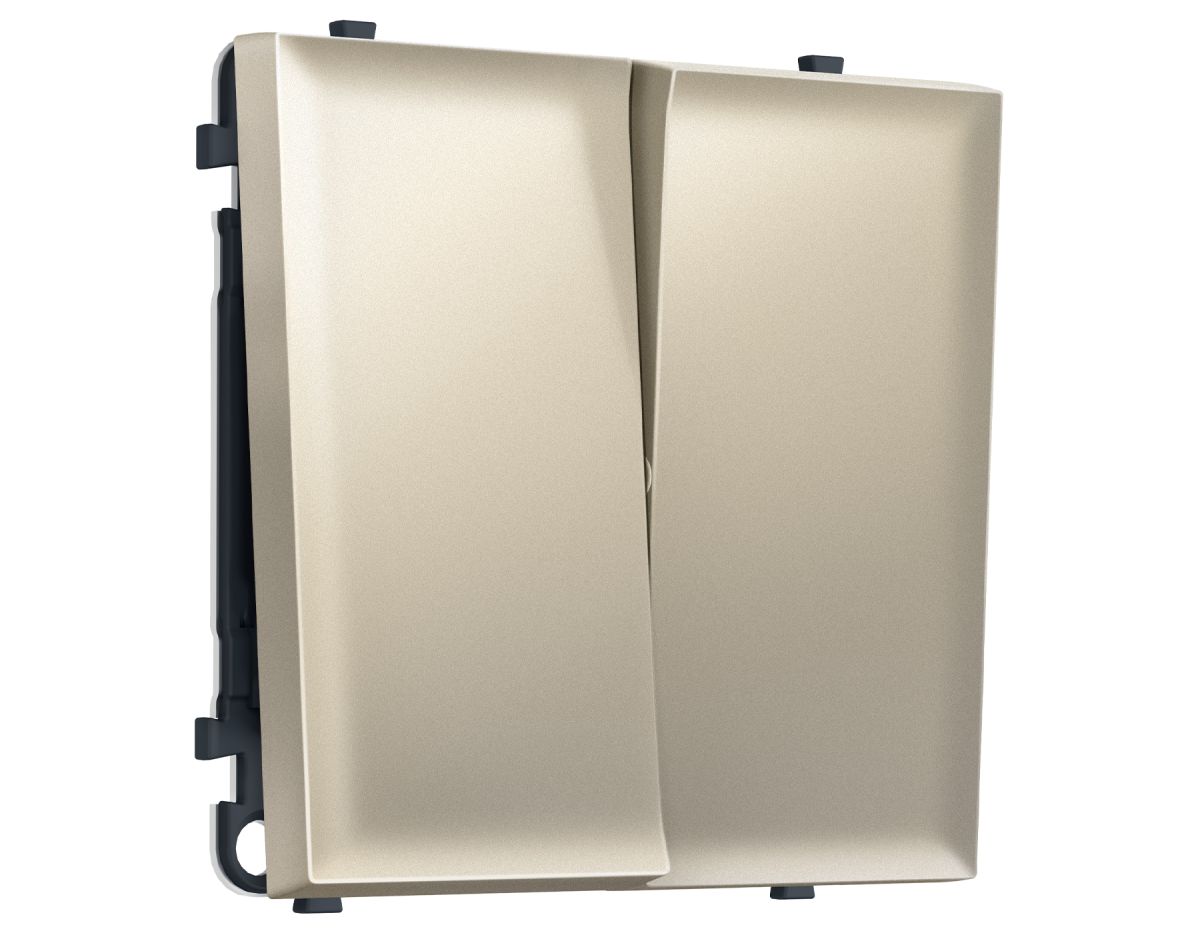 Комплект механизма 2-кл перекрестного выключателя SIGMA Шёлк 10A-250V QUANT PRO Ambrella Volt MS543030 (SP5430, PR125)
