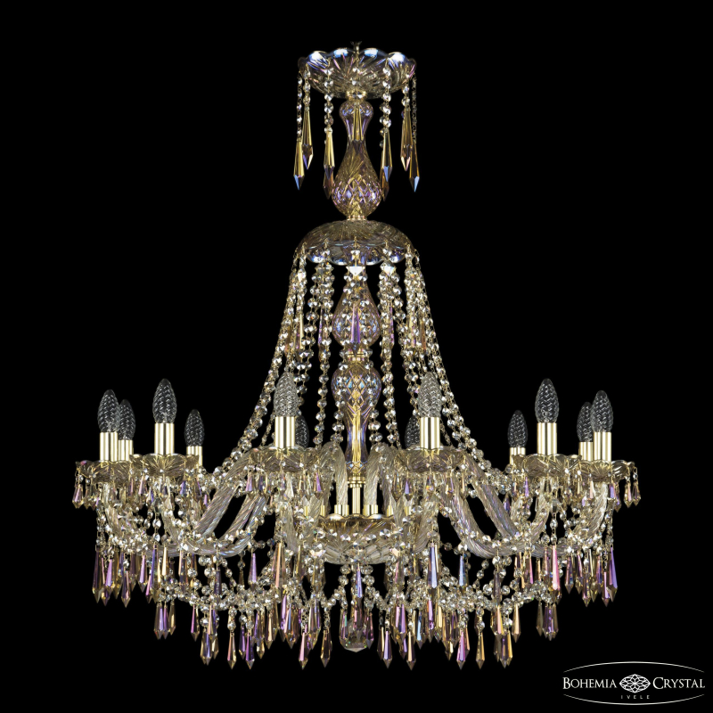 Подвесная люстра Bohemia Ivele Crystal 1403/12/300/XL-95 G M801