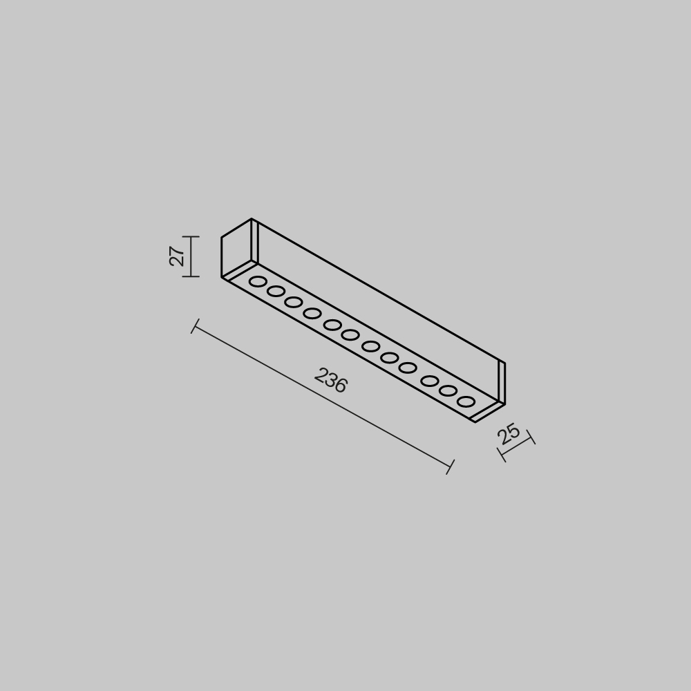 Трековый магнитный светильник Maytoni Technical Points Radity TR082-4-12WTW-M-B