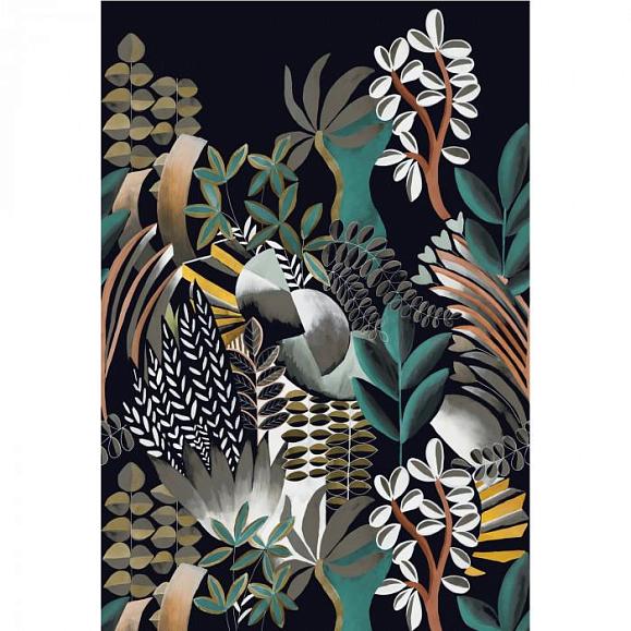 Панно Casamance 74870304 Artemis Noir/Emeraude