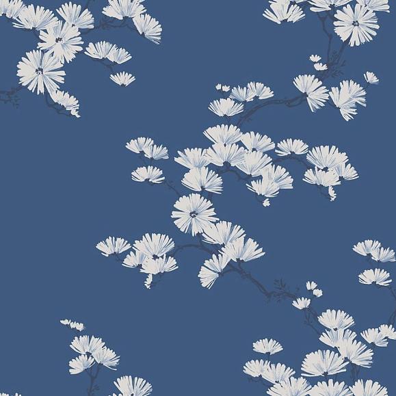 Обои Paper&Ink BL70522 Chinoiserie Tree Navy