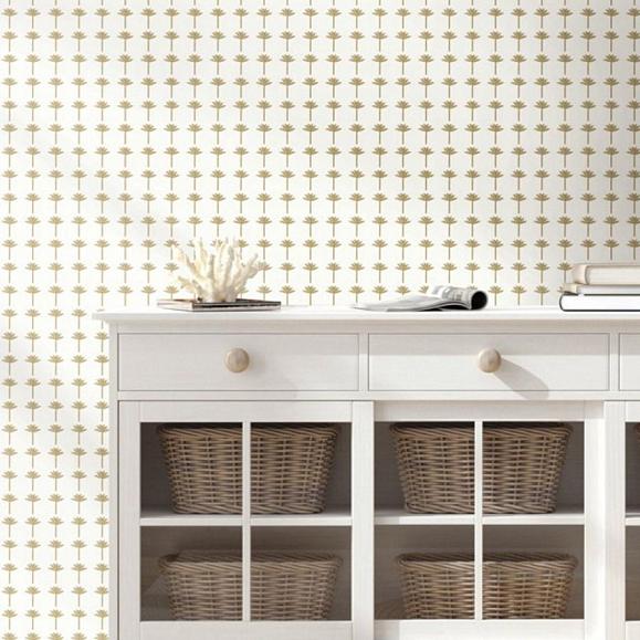 Обои York CV4418 Palm Bay Metallic Gold