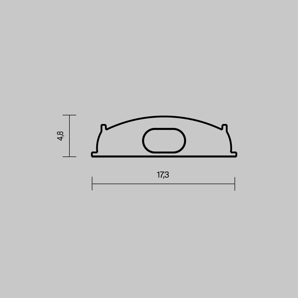 Комплект заглушек для профиля 1806 2шт Maytoni Led Strip ALM-1806-EC 642075