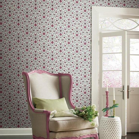 Обои York GR5982 Vintage Blooms Crimson