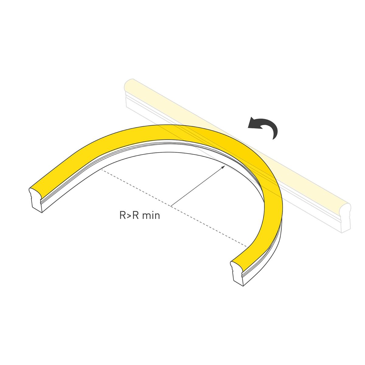 Светодиодная герметичная лента Arlight HALO-SIDE-A160-06x13mm 24V Warm3000 (10 W/m, IP67, 5m, wire x1) 053366