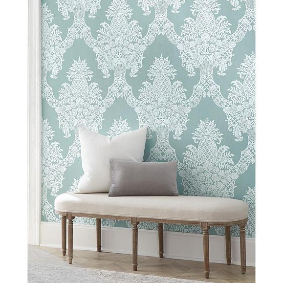Обои York DM4973 Pineapple Sea Blue