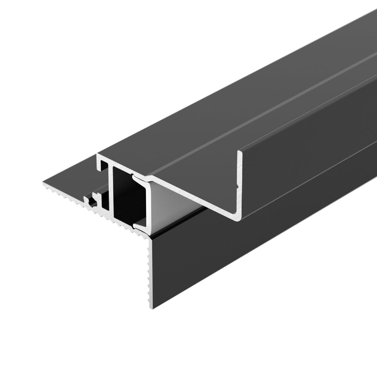 Алюминиевый профиль Arlight СEIL-S12-SHADOW-20-SIDE-3000 ANOD BLACK 052226