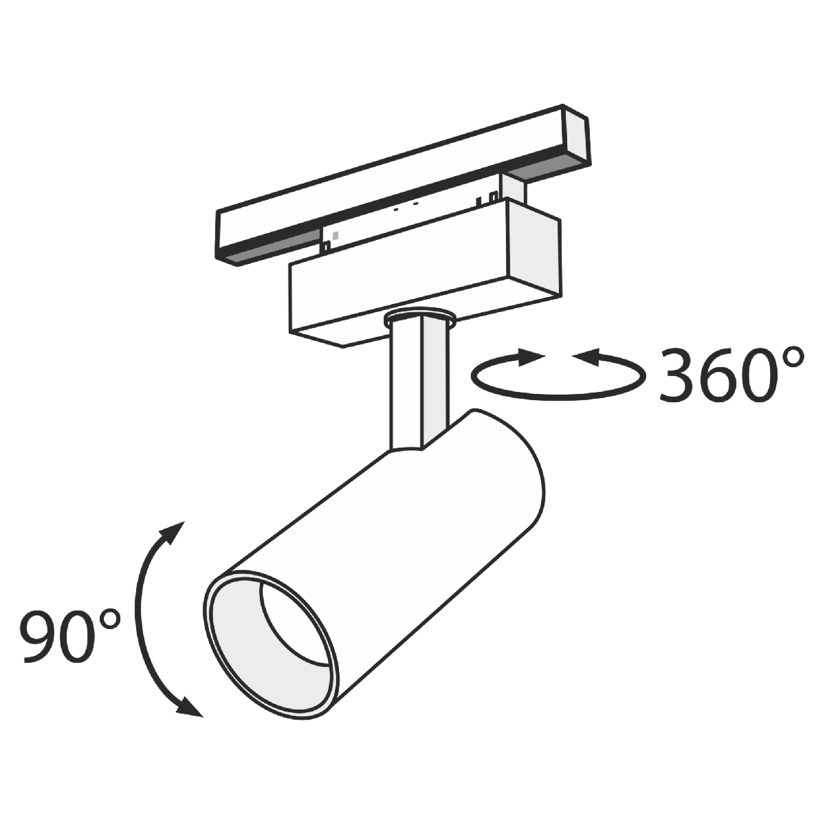 Трековый светильник Maytoni Track lamps TR019-2-15W3K-B