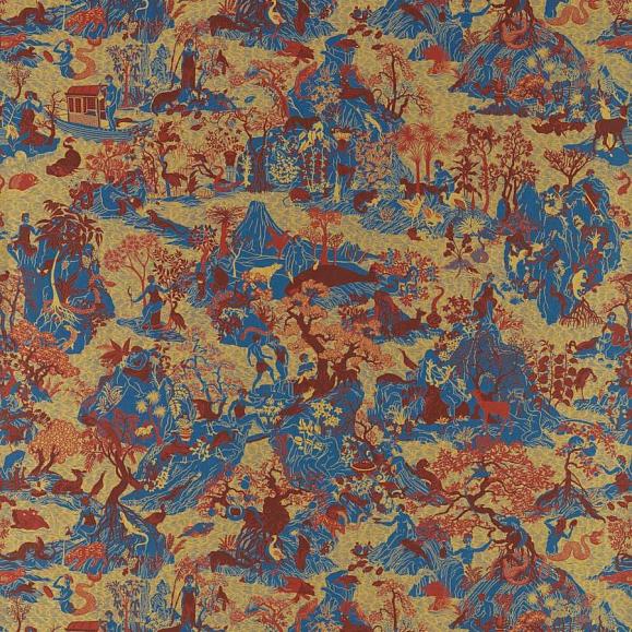 Обои Zoffany 313021 Avalonis Como Blue / Koi