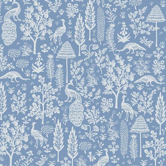 Обои York RP7370 Menagerie Toile Blue & White