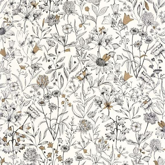 Обои Caselio NGR103000215 Jardin De Giverny Blanc or