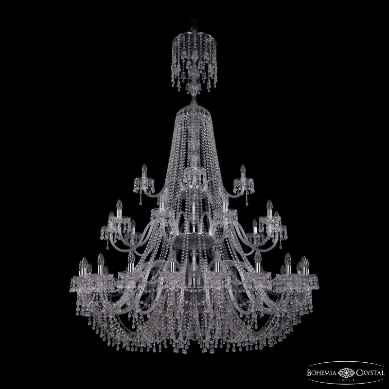 Подвесная люстра Bohemia Ivele Crystal 1410/20+10+5/530/XL-200/3d Ni V0300