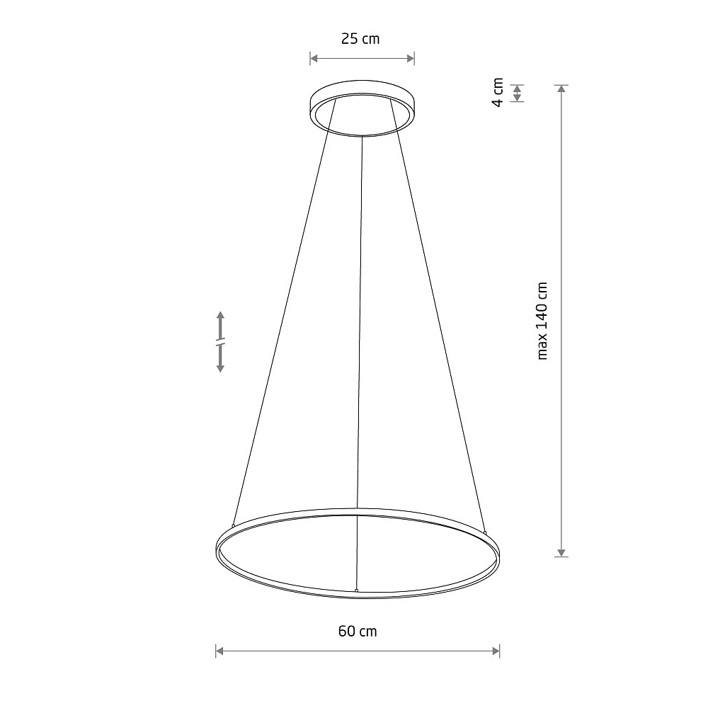 Подвесной светильник Nowodvorski Circolo Led M Black 10862