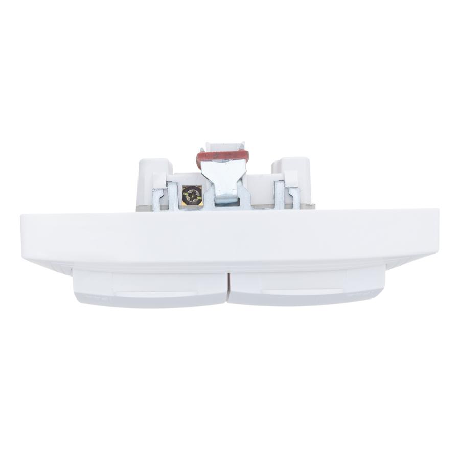 Розетка 2П+З двойная с защ. шт. и крышкой скрытой установки 16А 250В IP44, белая (керамика) "Дельта" 477224