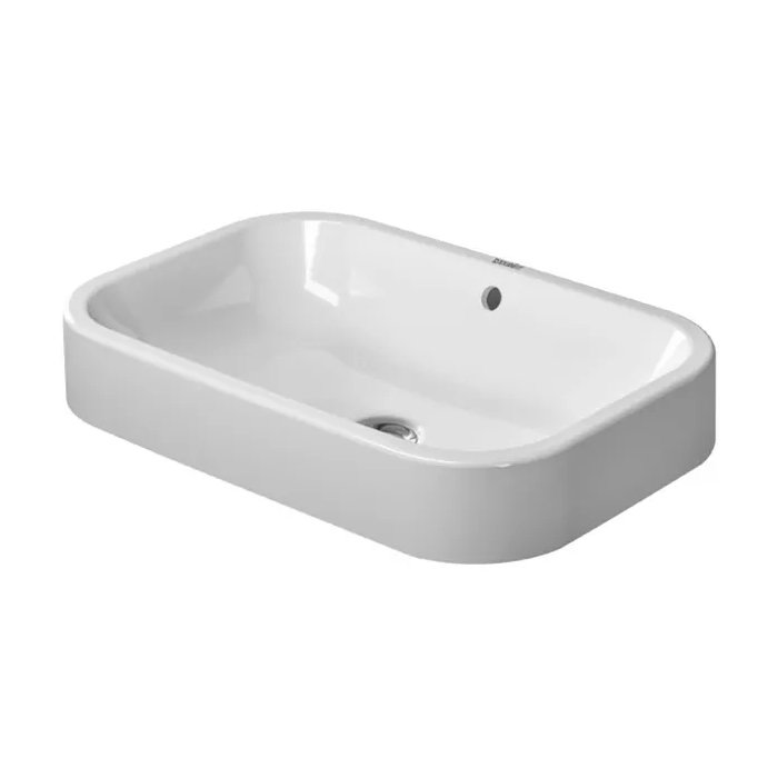 Duravit Happy D.2 Раковина 60х40см., накладная, без отв., со слив-переливом, с креплением, цвет: белый