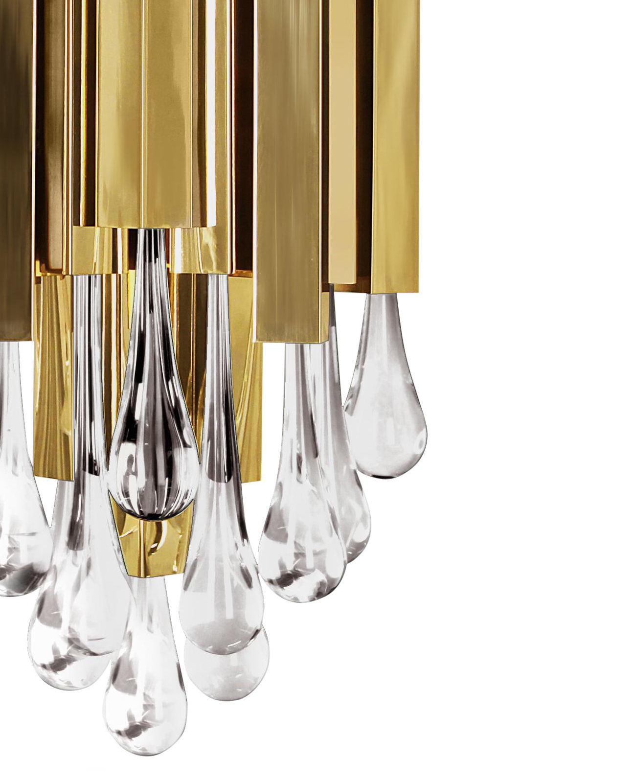 Настенный светильник Delight Collection Trump KM0988W-3 gold