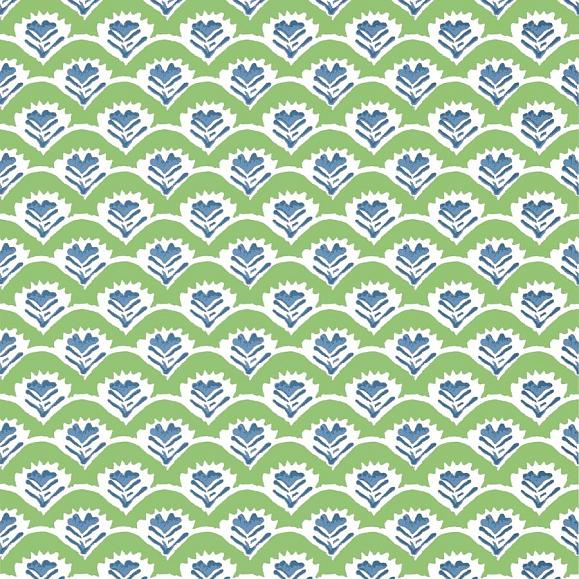 Обои Thibaut T16251 Emily Green and Blue