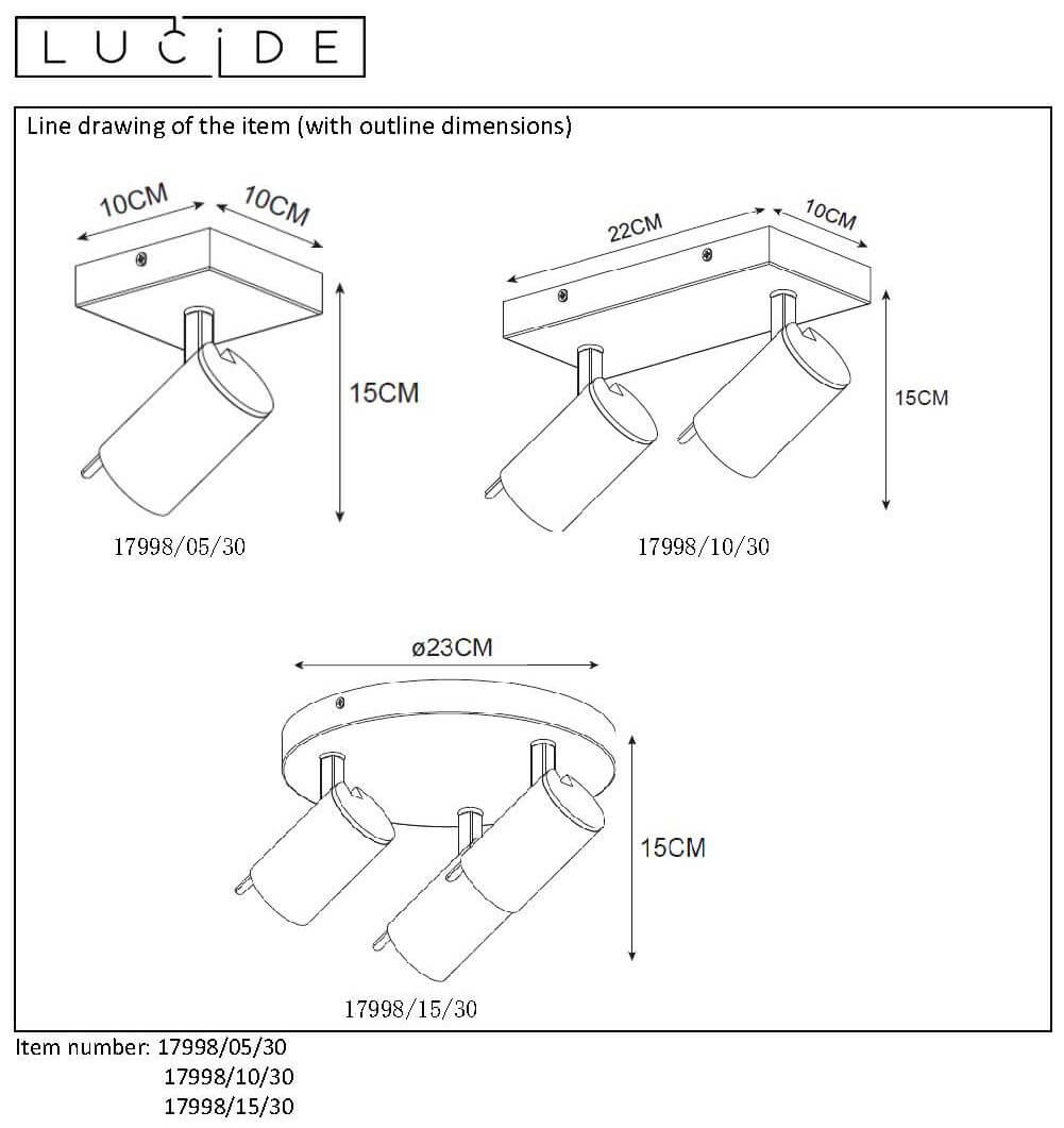 Спот Lucide GRONY 17998/10/30