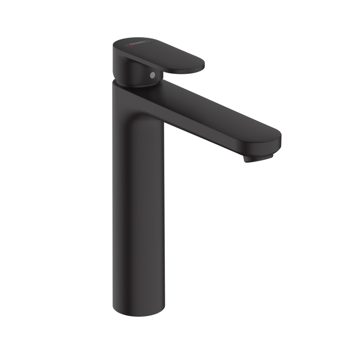 Hansgrohe Vernis Blend Смеситель для раковины, излив 190 мм, с донным клапаном, цвет: матовый черный