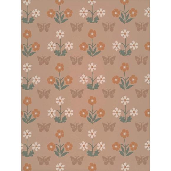 Обои Little Greene 0267BUMASQU Burges Butterfly Masquerade