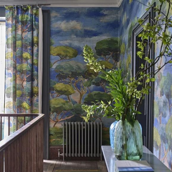 Панно Designers Guild PDG1207/01 Matsu Grasscloth Cobalt