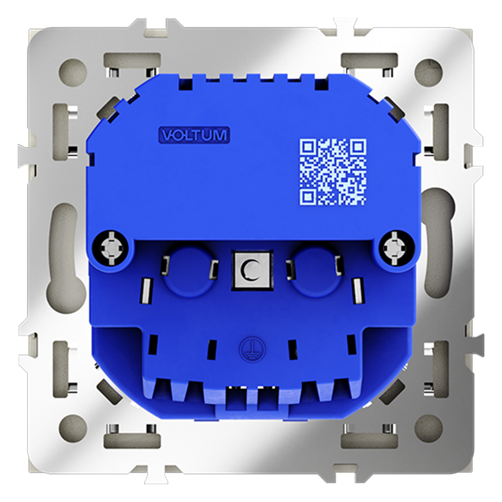 Розетка с USB, А+А Voltum S70 VLS040405 (сталь)