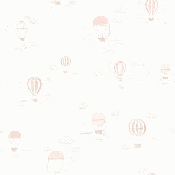 Обои Casadeco 200854334 Balloons In The Clouds Rose blush