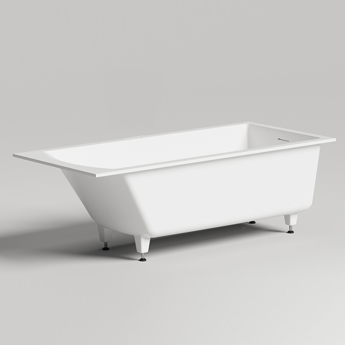 Salini Cascata kit Встраиваемая ванна 179x79x60см, донный клапан, материал: S-Stone, цвет: белый матовый