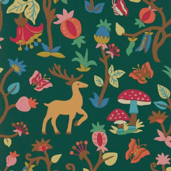 Обои Sanderson 217219 Forest of Dean Midnight/Multi