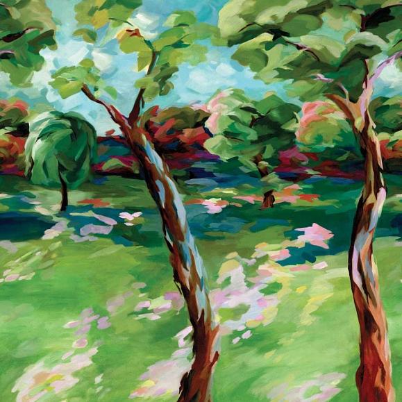 Панно Harlequin 113068 In The Woods Sky/Emerald/Carnelian