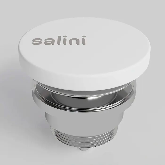Salini D604 Донный клапан для раковины, фиксированный, S-Sence, цвет: белый