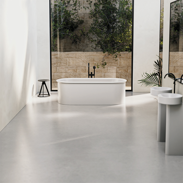 BETTE Suno Oval Ванна отдельностоящая 177×77см, с шумоизоляцией и экраном, цвет: белый
