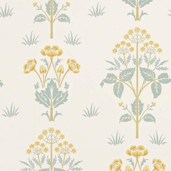 Обои Morris 216829 Meadow Sweet Gold/Slate